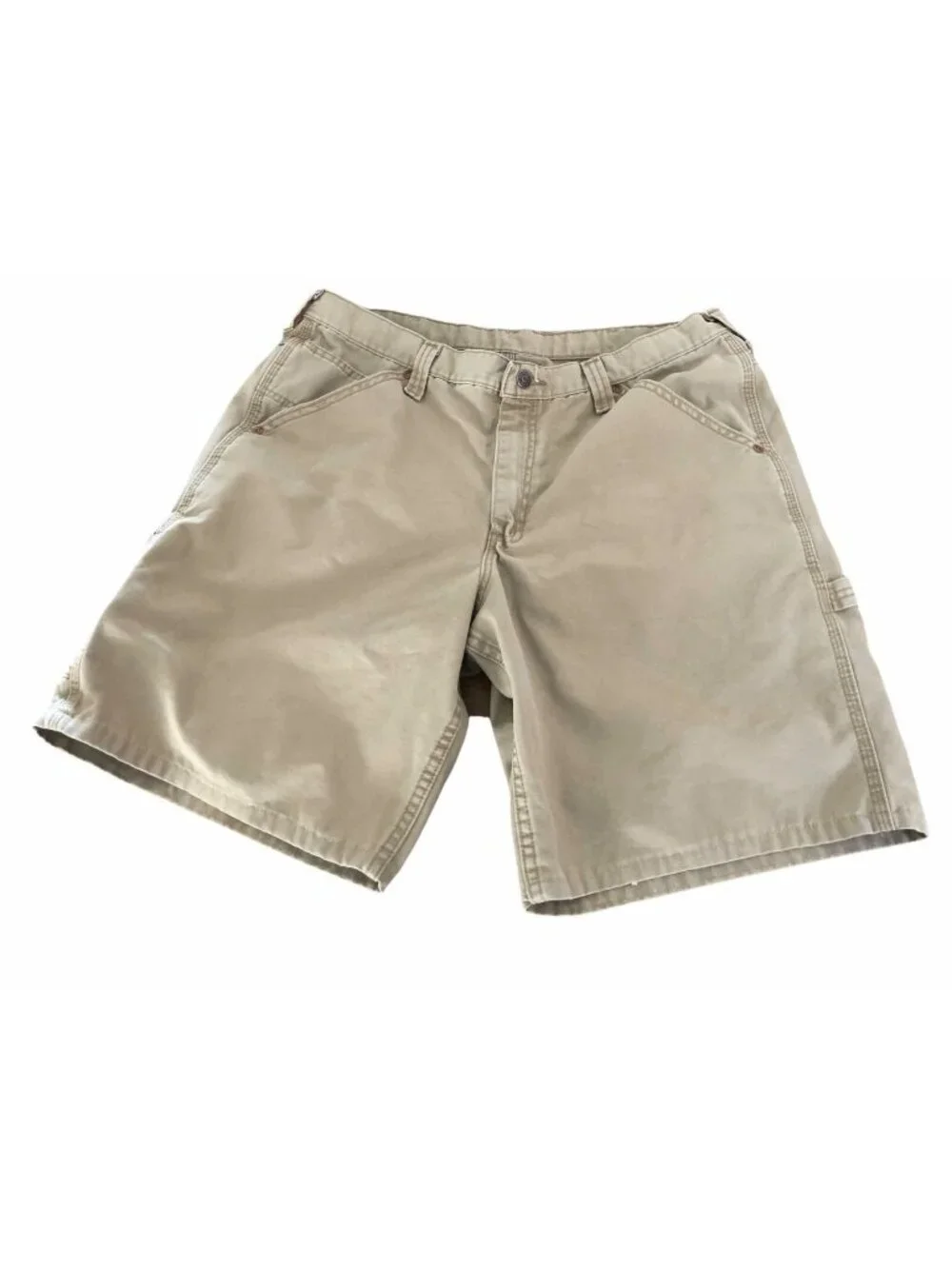 Lee Cargo Shorts Khaki Mens 38 Beige Tan Tough Durable Outdoor Hiking Fishing